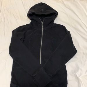 Black lulu scuba hoodie